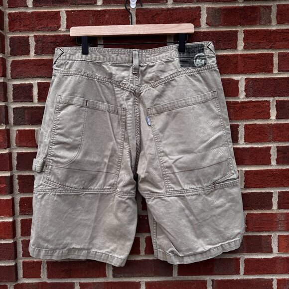 Vintage Silvertab Carpenter Shorts Mens Size 36 Khaki Y2K 90s - Picture 2 of 11